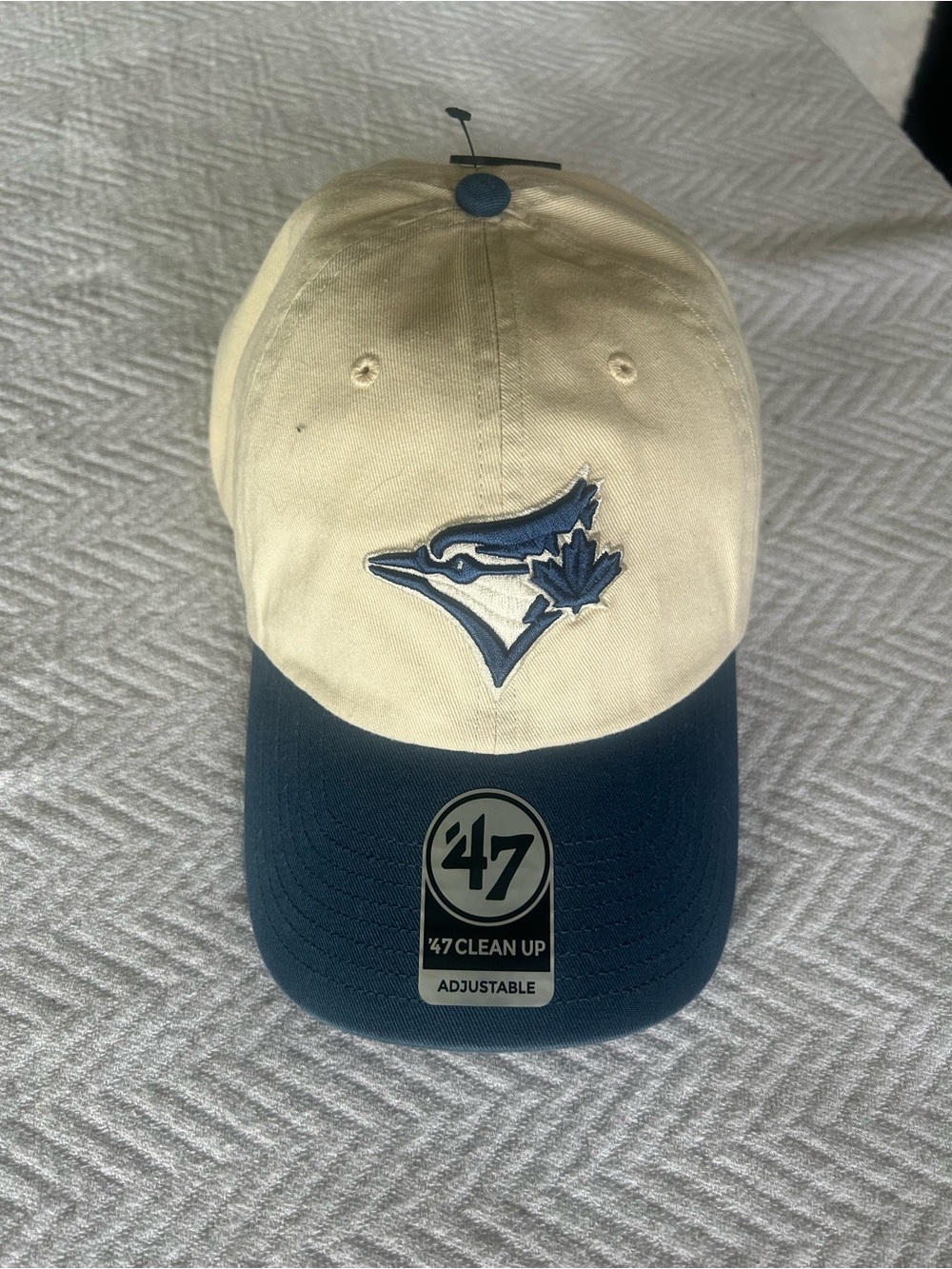 ’47 Clean Up Two-Tone Blue and Cream Toronto Blue Jays Cap - Adjustable